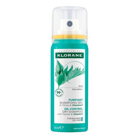 Фото Klorane, сухой шампунь с экстрактом крапивы для жирных волос 50 мл
