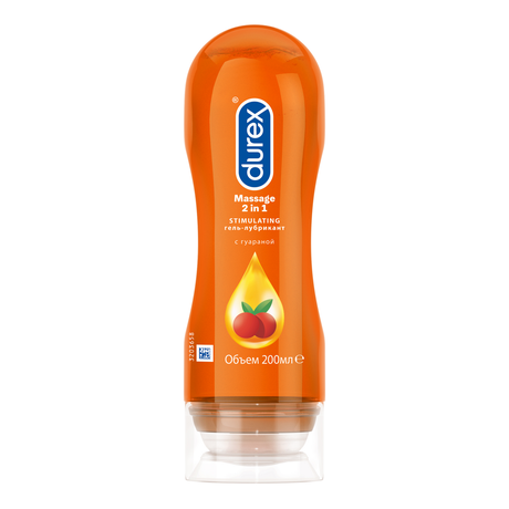 Фото Durex Play Massage Stimulating, гель-смазка с гуараной 200 мл, 1 шт.