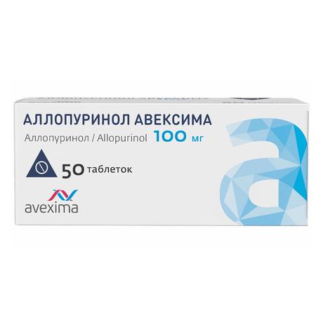 Фото Аллопуринол Авексима, таблетки 100 мг, 50 шт.