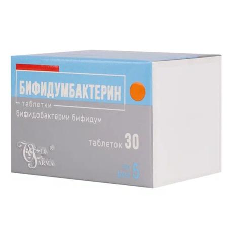 Фото Бифидумбактерин, таблетки 5 доз, 30 шт