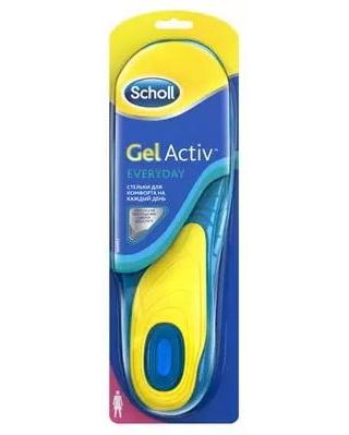 Фото Шолл GelActive Everyday, стельки для комфорта для женщин, 2 шт.