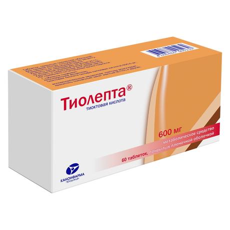 Фото Тиолепта таблетки, покрытые пленочной оболочкой 600 мг, 60 шт.