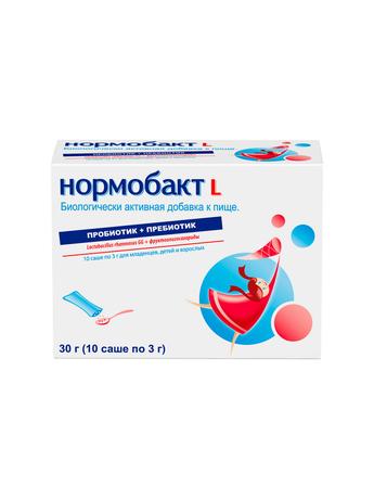 Фото Нормобакт L, порошок, саше 3 г, 10 шт.