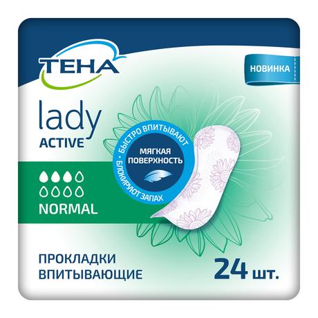 Фото Тена Lady прокладки Active Normal, 24 шт.