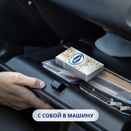 Фото Зева Делюкс Дизайн, платочки носовые бумажные, 100 шт.