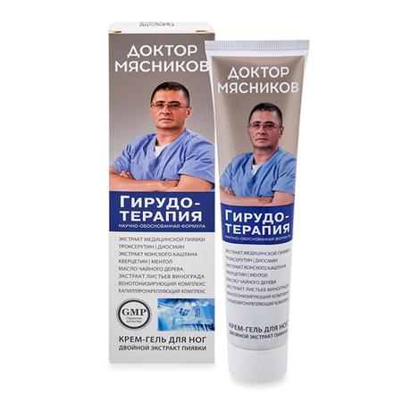 Фото Доктор Мясников Гирудотерапия крем-гель для ног 125 мл, 1 шт.