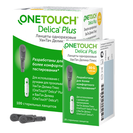 Фото Ланцеты одноразовые One Touch Delica Plus, 100 шт.