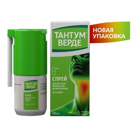 Фото Тантум Верде, спрей 0.255 мг/доза, 30 мл