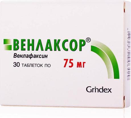 Фото Венлаксор, таблетки 75 мг, 30 шт.
