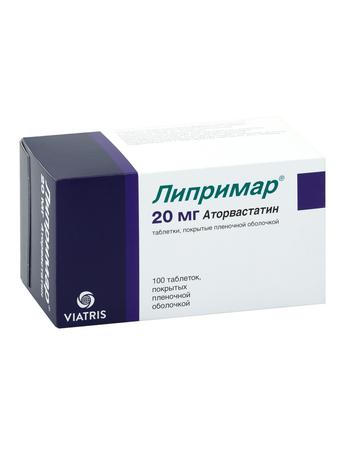 Фото Липримар, таблетки в плёночной оболочке 20 мг, 100 шт.