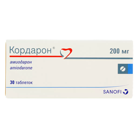 Фото Кордарон табл 200 мг х30