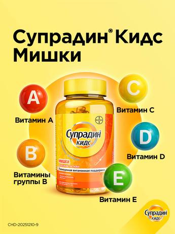 Фото Супрадин Кидс Мишки, пастилки жевательные, 30 шт.