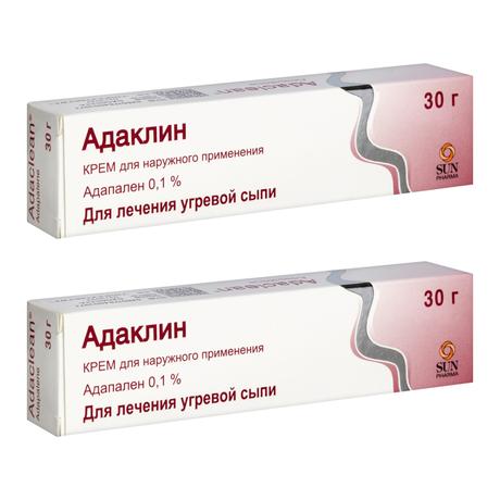 Фото Набор 2уп Адаклин крем 0.1% 30г