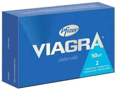 Фото Виагра, таблетки покрыт. плен. об. 50 мг, 2 шт.
