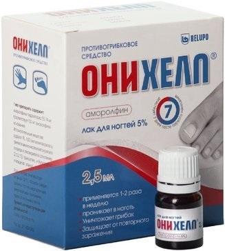 Фото Онихелп, лак для ногтей 5% 2.5 мл, 1 шт.