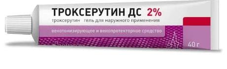 Фото Троксерутин ДС, гель 2%, 40 г
