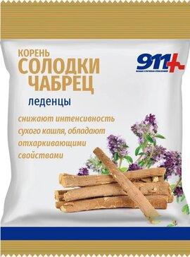 Фото 911, леденцы (корень солодки/чабрец с вит С), 50 г