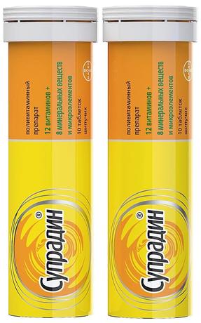 Фото Супрадин, таблетки шипучие, 20 шт.