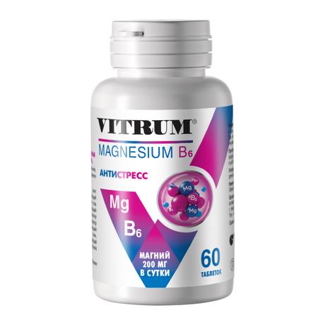 Фото Витрум Магний В6, таблетки 1200 мг, 60 шт.