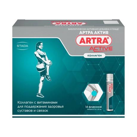 Фото Артра Актив раствор для внутреннего применения, флакон 25 мл, 14 шт.