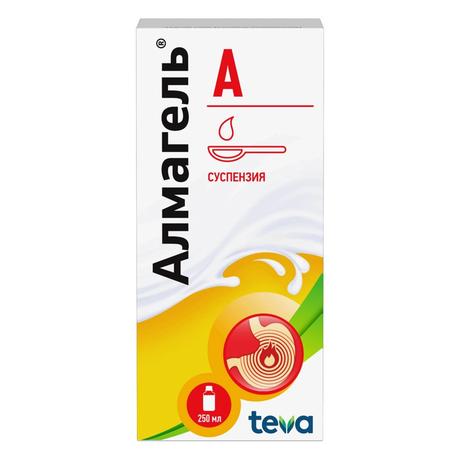 Фото Алмагель А, суспензия для приема внутрь (+ложка мерная), 250 мл