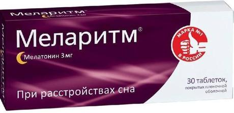 Фото Меларитм таблетки, покрытые пленочной оболочкой 3 мг, 30 шт.