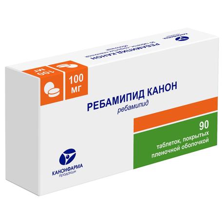 Фото Ребамипид Канон, таблетки, покрытые пленочной оболочкой 100 мг, 90 шт.