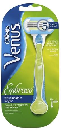 Фото Gillette Venus Embrace станок + кассеты 2 шт., 1 шт.