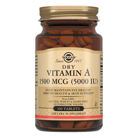 Фото Солгар Сухой витамин А, таблетки 1500 мкг, 100 шт.