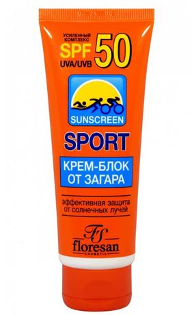 Фото Флоресан Sport крем-блок д/лица/тела солнцезащит от загара Spf50 (ф-106) крем солнцезащитный 60 мл №1