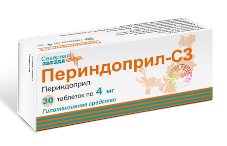 Фото Периндоприл-СЗ, таблетки 4 мг, 30 шт.