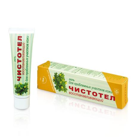 Фото Чистотел гель восстанавливающий для проблемных участков кожи, 50 г