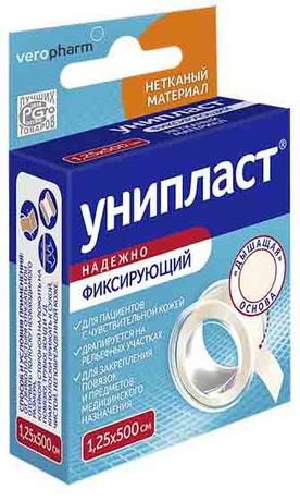 Фото Лейкопластырь Унипласт, 1.25 см х 500 см