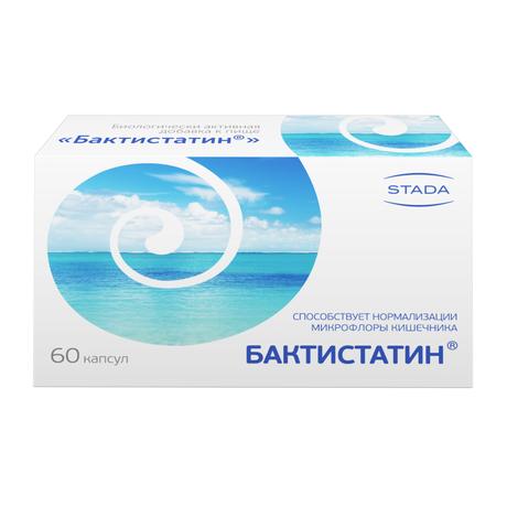 Фото Бактистатин, капсулы 0.5 г, 60 шт.