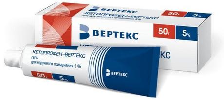 Фото Кетопрофен-вертекс, гель 5%, 50 г