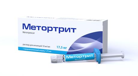 Фото Метортрит, раствор для инъекций 10 мг/мл, шприц 1,75 мл, 1 шт.