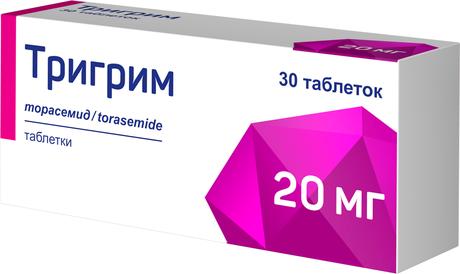 Фото Тригрим, таблетки 20 мг, 30 шт.