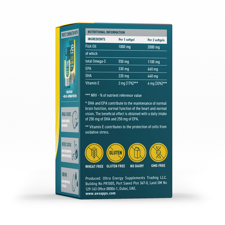 Фото UESUPPS Ультра Энерджи Премиум Омега-3, капсулы, 90 шт.