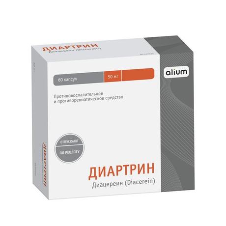 Фото Диартрин, капсулы 50 мг, 60 шт.