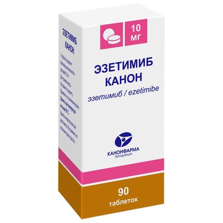 Фото Эзетимиб Канон, таблетки 10 мг, 90 шт.