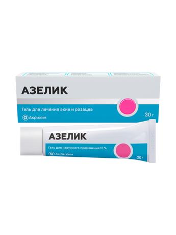 Фото Азелик, гель 15%, 30 г