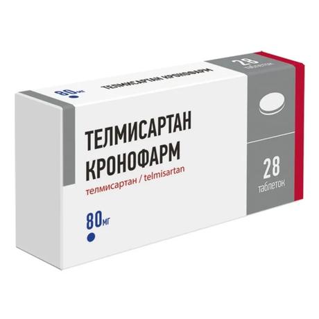 Фото Телмисартан Кронофарм, таблетки 80 мг, 28 шт.