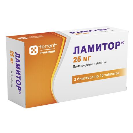 Фото Ламитор, таблетки 25 мг, 30 шт.