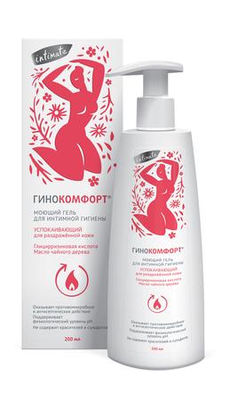 Фото Гинокомфорт, успокаивающий гель для интимной гигиены, 200 мл