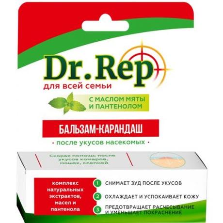 Фото Dr. Rep, бальзам-карандаш после укусов насекомых 4,2 г
