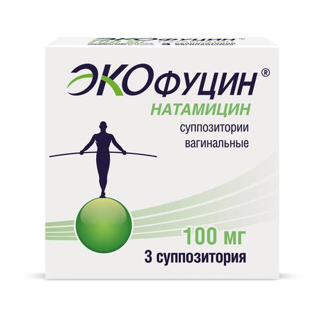 Фото Экофуцин, суппозитории вагинальные, 100 мг, 3 шт.