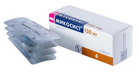 Фото Микосист, капсулы 150 мг, 4 шт.