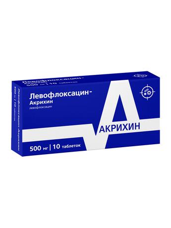 Фото Левофлоксацин-Акрихин, таблетки покрыт. плен. об. 500 мг, 10 шт.