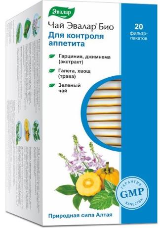 Фото Чай Эвалар Био Контроль аппетита, фильтр-пакеты 1.5 г, 20 шт.