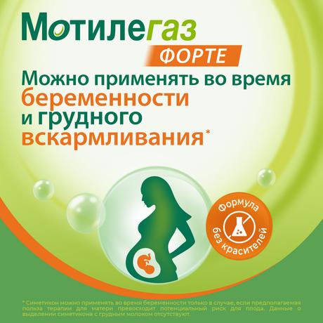 Фото Мотилегаз Форте, капсулы 120 мг, 40 шт.